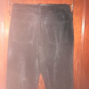 Brandon Thomas Black Suede Lined Pants Size 4